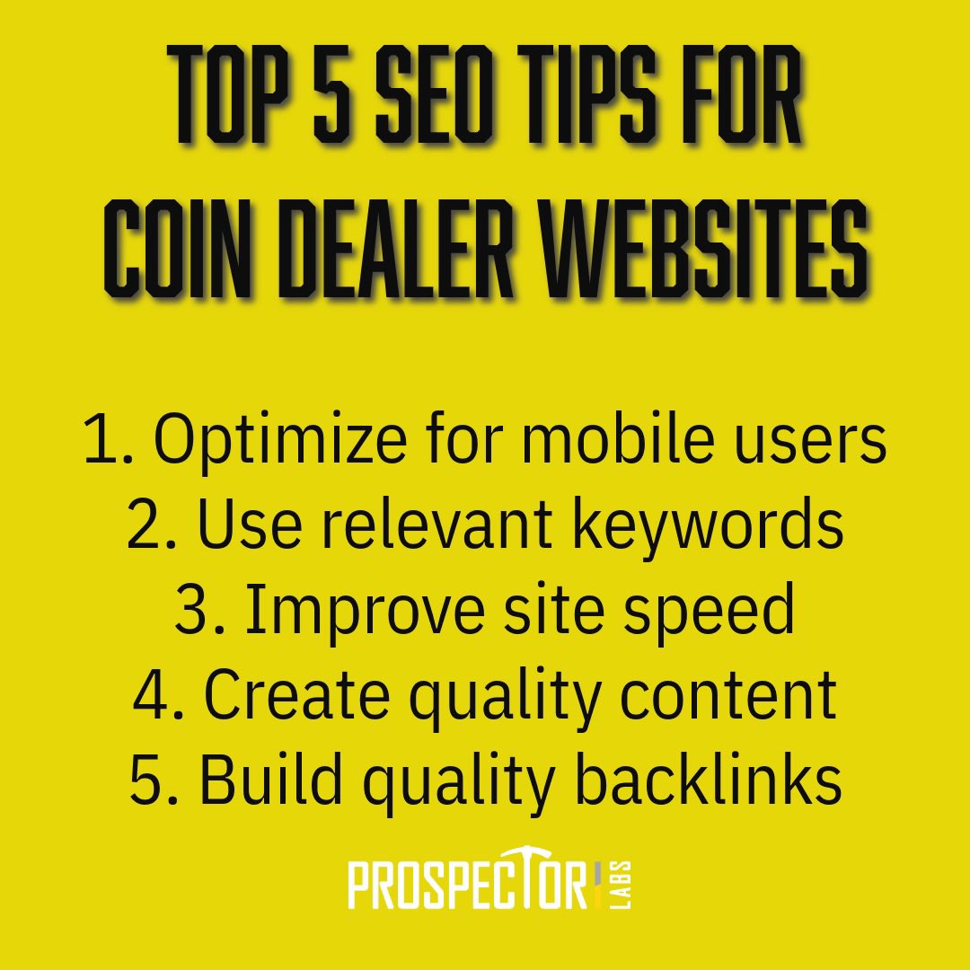 TOP 5 TIPS FOR IMPROVING YOUR WEBSITE SEO:

1. Optimize for mobile users 
2. Use targeted keywords 
3. Improve site speed
4. Create quality content
5. Build quality backlinks

Focus on these area to help boost you website’s ranking with Google. #SEOoptimization #websiteseo