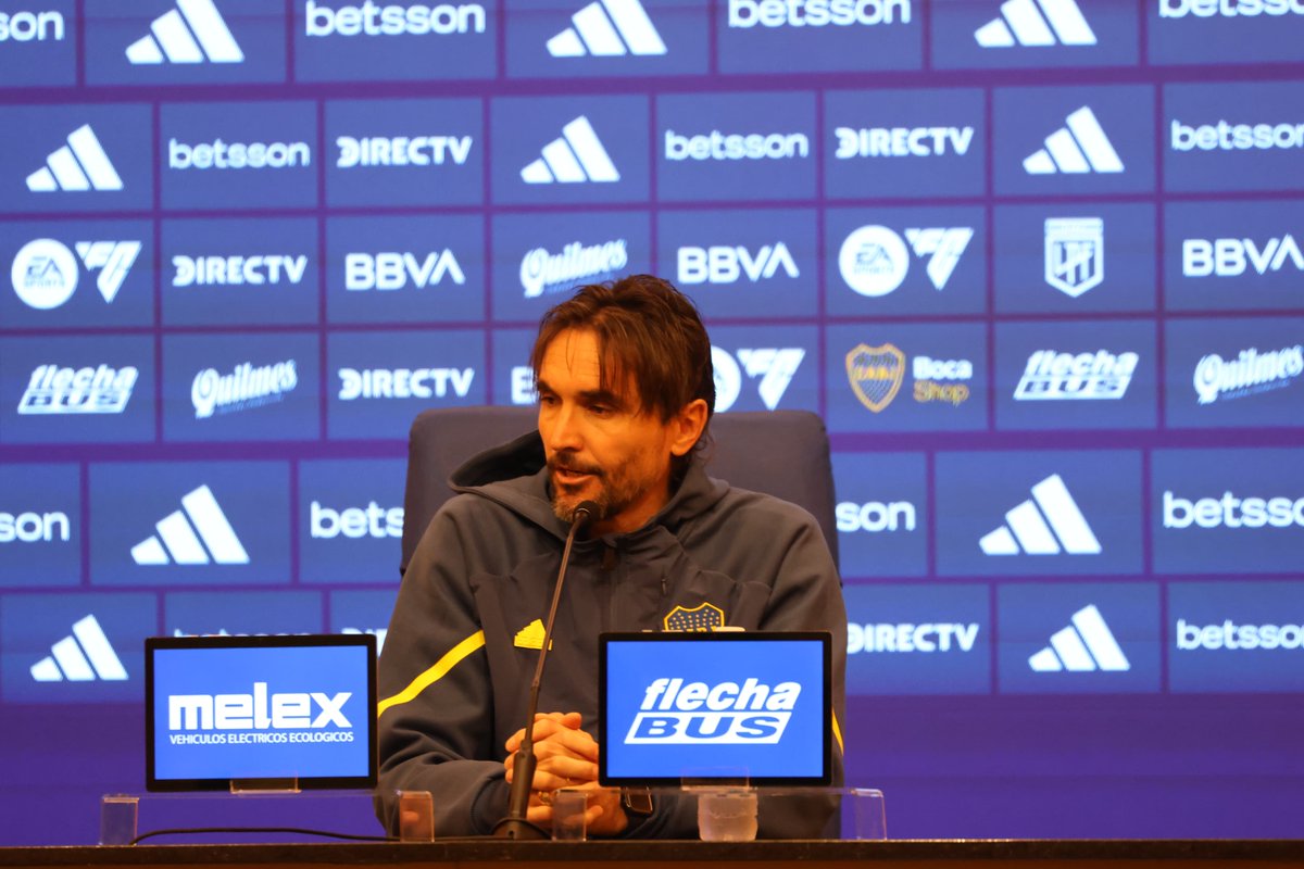Martínez analizó el triunfo sobre San Lorenzo en conferencia de prensa. Foto: Gerónimo Marino.