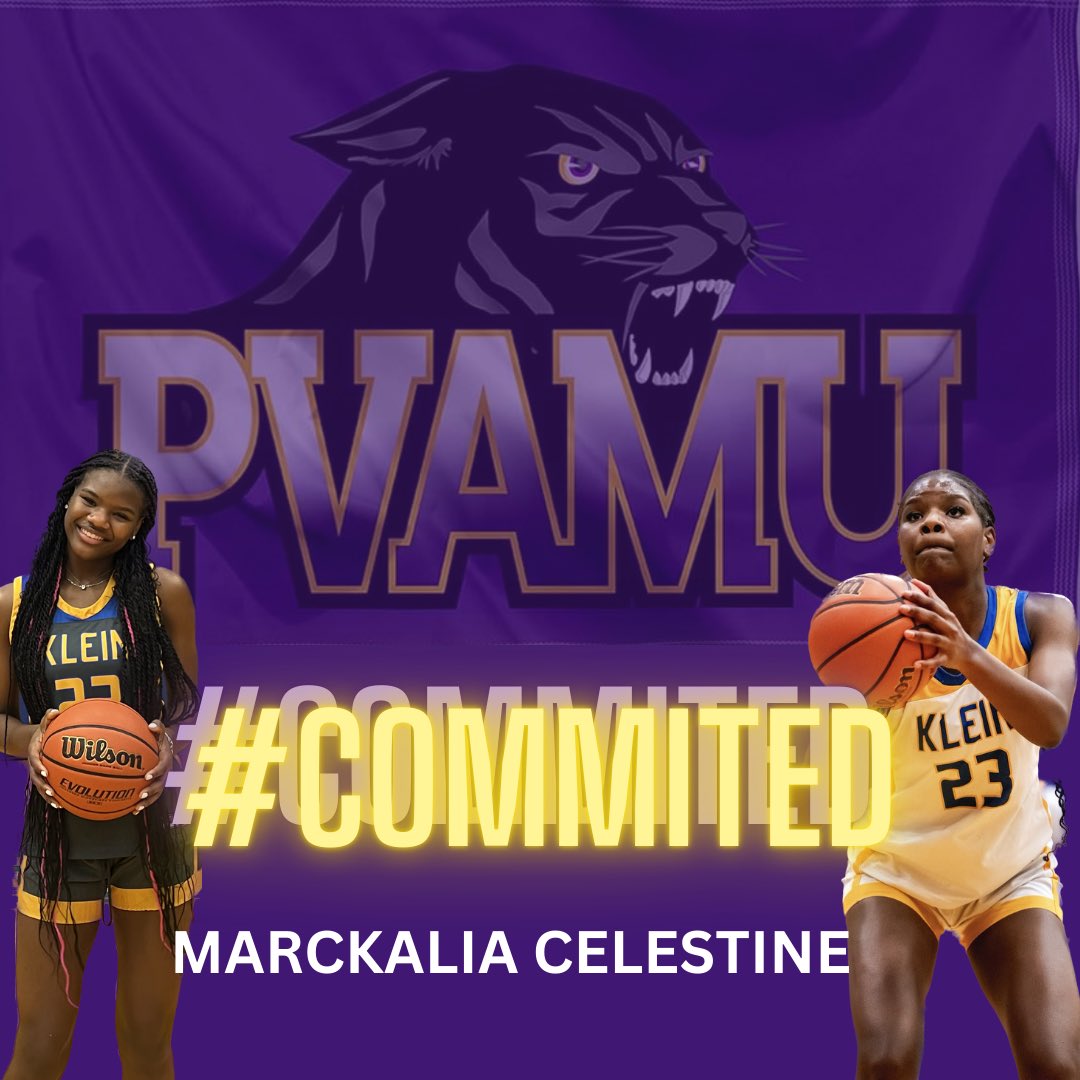 Marc’kalia Celestine (@marckaliac) on Twitter photo So excited to announce my commitment to Prairie View A&M University!! Thankful to God for this amazing opportunity none of this is possible without him! <a href="/PVAMU_WBB/">Prairie View A&M Women's Basketball</a> <a href="/cyfairpremier/">CyFair Premier</a> <a href="/kleingirlsbb/">Klein girls basketball</a> So excited to announce my commitment to Prairie View A&M University!! Thankful to God for this amazing opportunity none of this is possible without him! <a href="/PVAMU_WBB/">Prairie View A&M Women's Basketball</a> <a href="/cyfairpremier/">CyFair Premier</a> <a href="/kleingirlsbb/">Klein girls basketball</a>