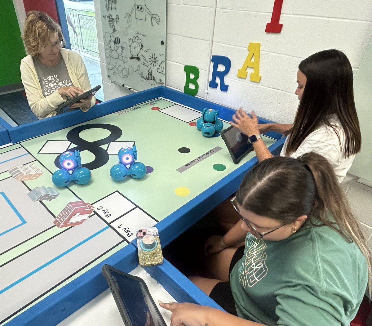 Many teachers were #Back2ACS last Friday for an optional teacher workday. The group pictured used that day to be the first teachers in the district to begin earning credentials for the 🆕 Robotics Lab in the ACS Innovation Center! #InnovateACS