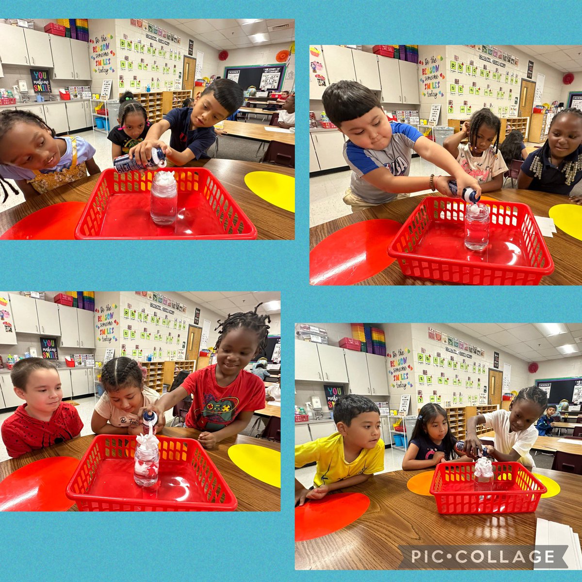 Inspiring2Learn's tweet image. Our local meteorologists loved bringing their learning to life with the rain clouds in jar! Looking ahead at this week’s forecast in the Nest…snow!  Stay tuned! 🌧️@AustellEagles @cobbscience #AustellSOARS #cobbearlylearning