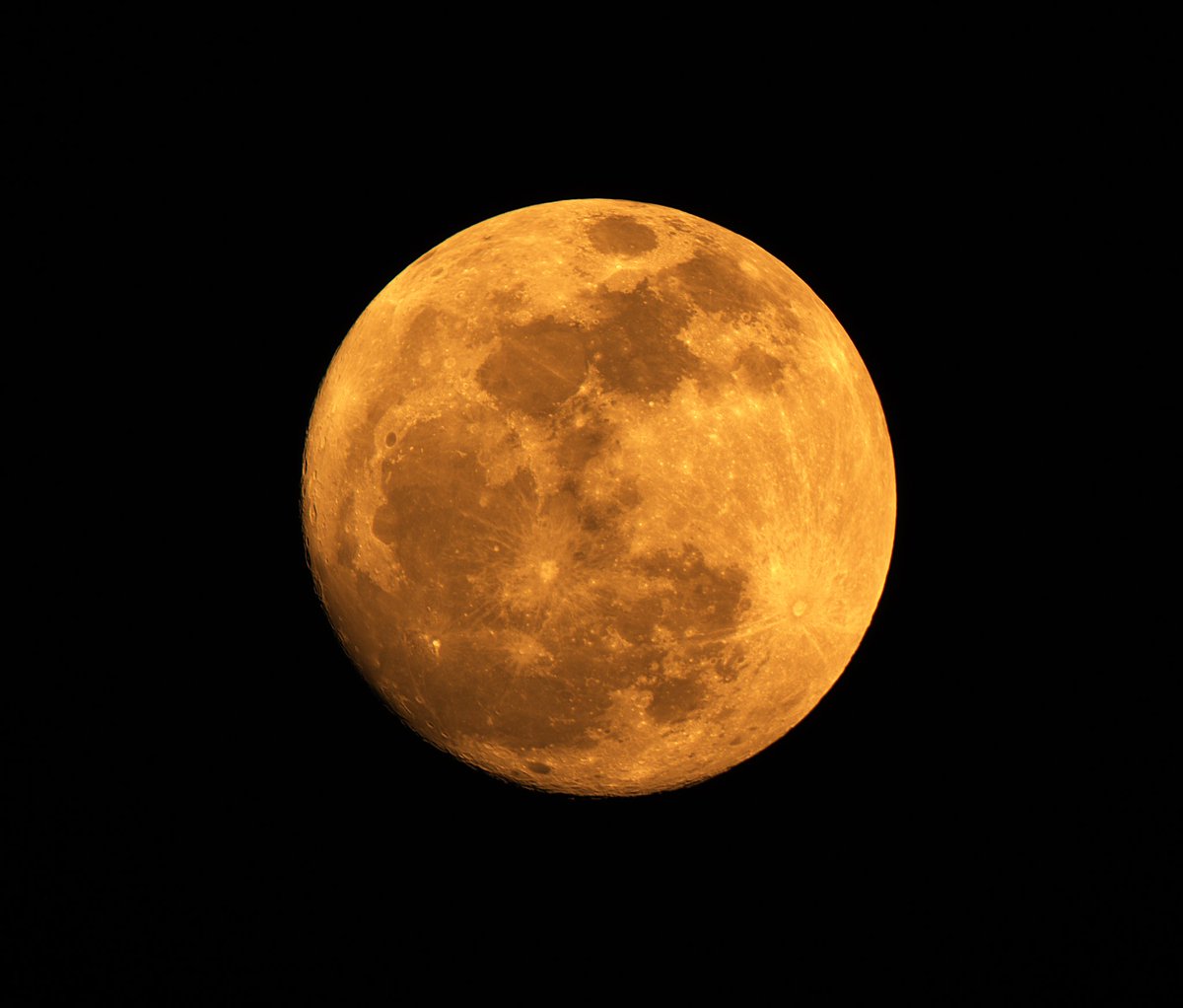 Tonight's very orange blue moon!
