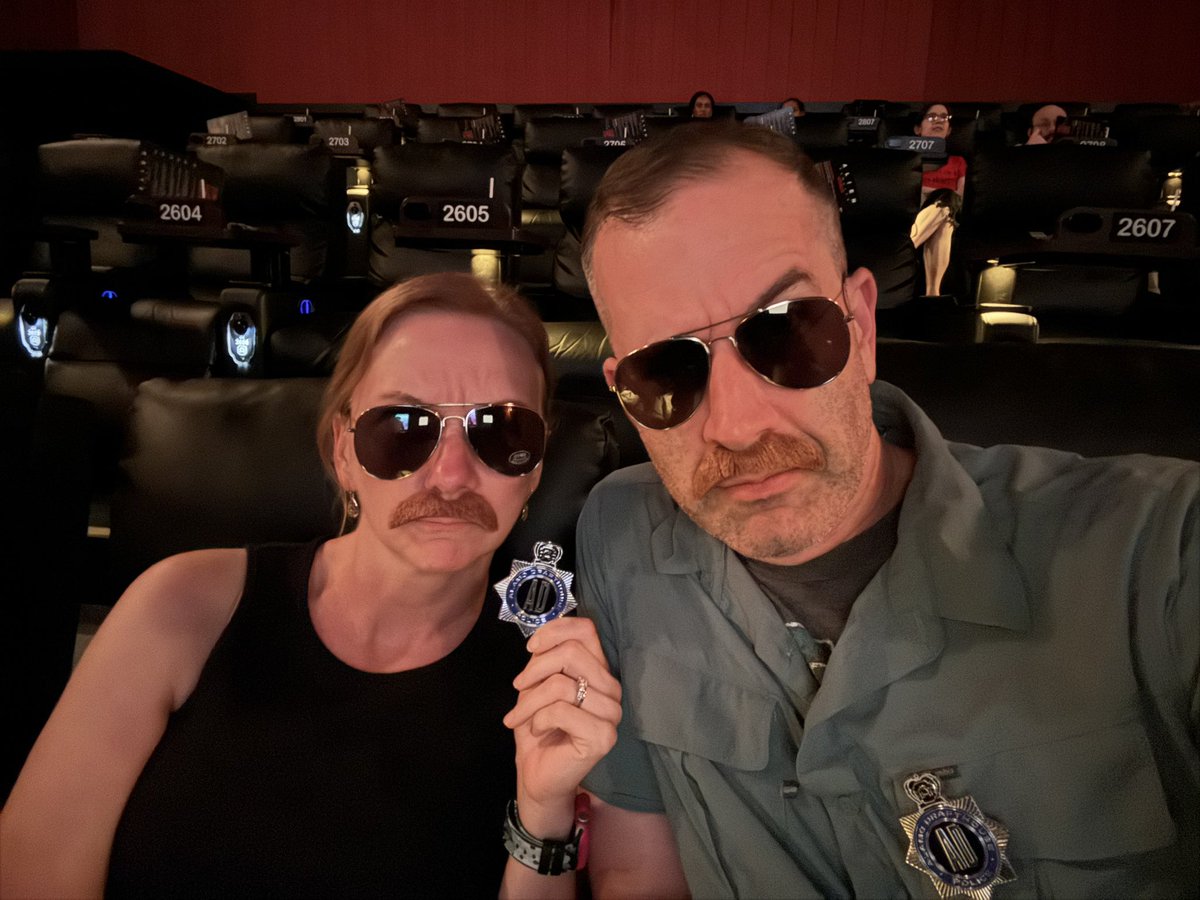 T_Rav_Bo's tweet photo. “Everyone and their mums are packin’ out here….”  Hot Fuzz movie party! @AlamoDC https://t.co/gEtex7FuPH