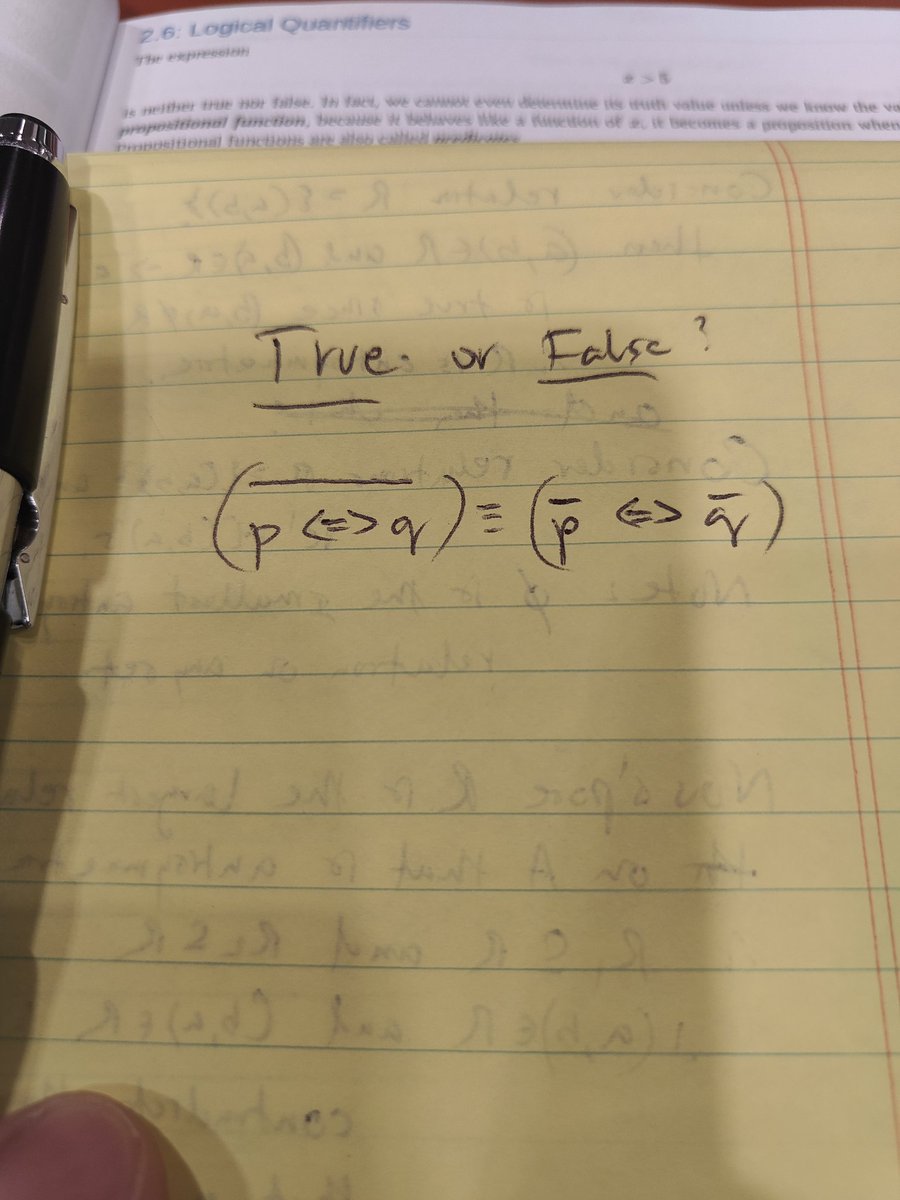 A logic question for you.