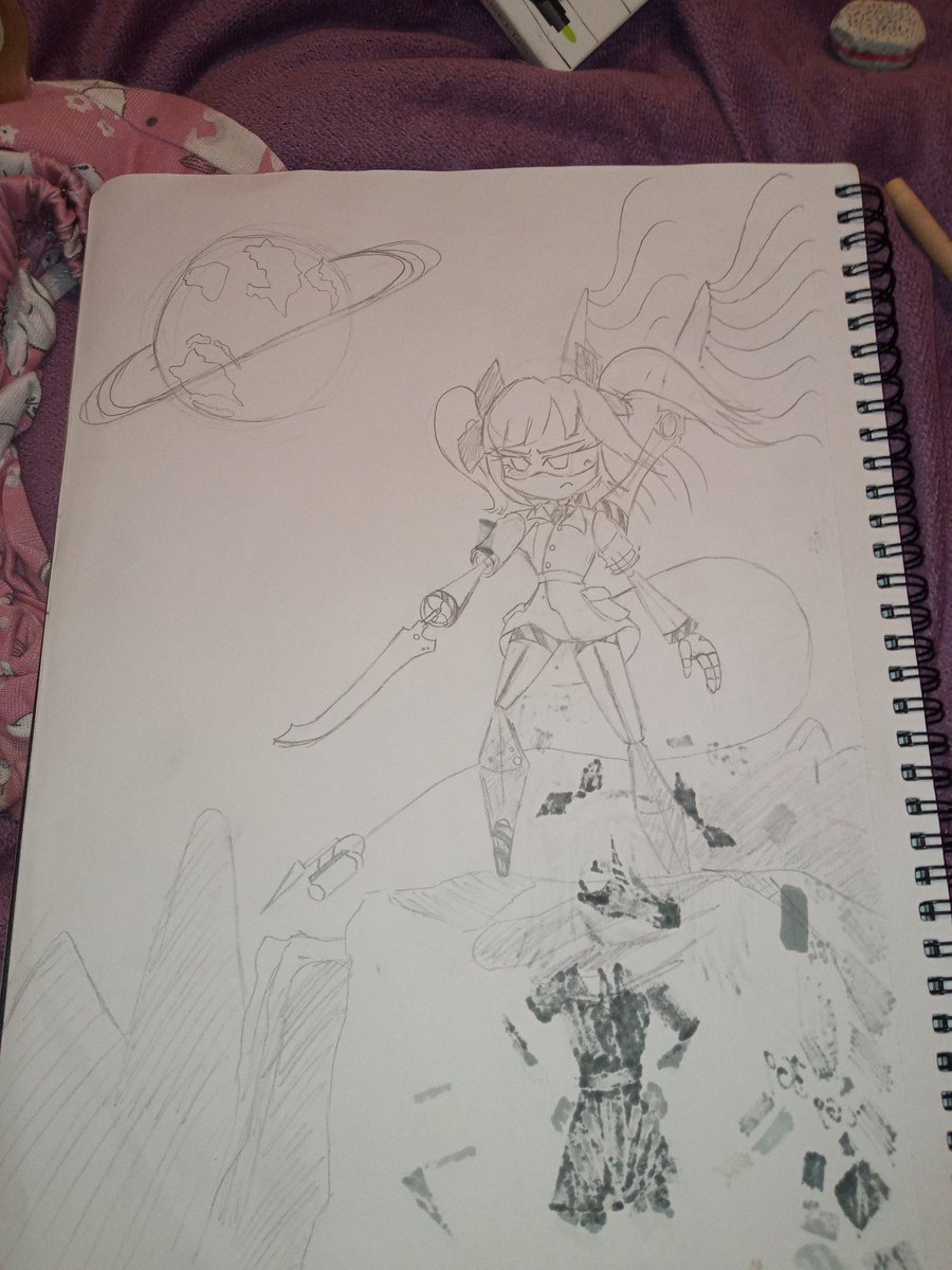 stojanealo's tweet photo. so uhhhhhhh got a little bored, glitch posted the new teaser and decided to sketch it (not done yet!)
.
.
.
.
.
.
#murderdrones #serialdesignatonj #glitchproductions #murderdronesj https://t.co/ctuwyZrNGo