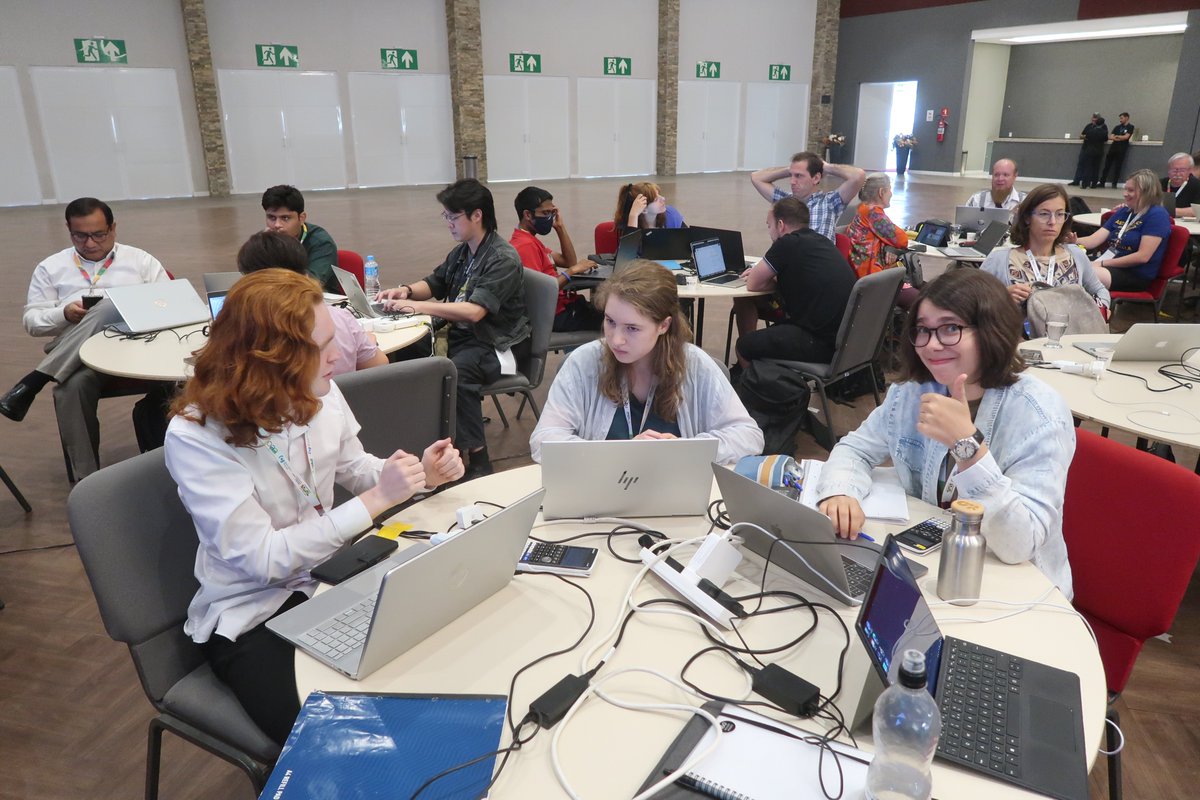 A super opening ceremony with the UK team in Brazil at the #ioaa2024. After collecting devices the students are now at their hotel ready for their exams starting tomorrow, whilst the leaders have their first International Board Meeting (IBM) discussing the questions they'll face