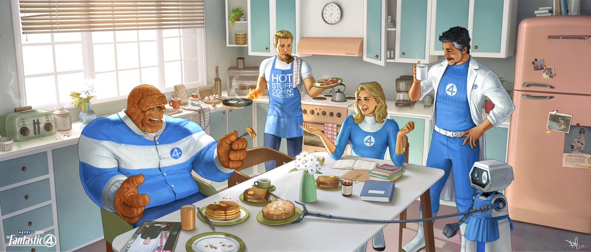 Gorgeous poster for The Fantastic Four by <a href="/privalenz/">Prince Valenz Masong (He/Him)</a> 

#TheFantasticFour