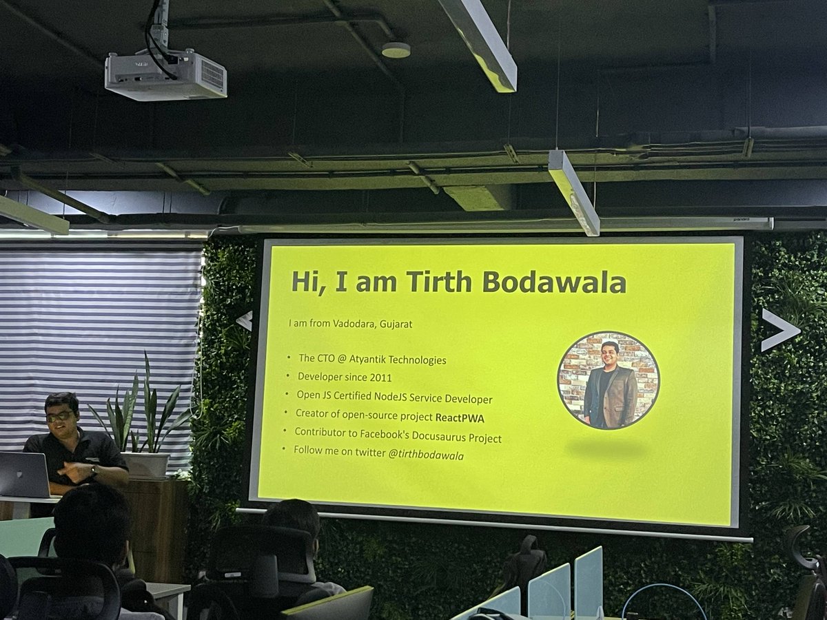 The first session was taken by <a href="/tirthbodawala/">Tirth Bodawala</a>