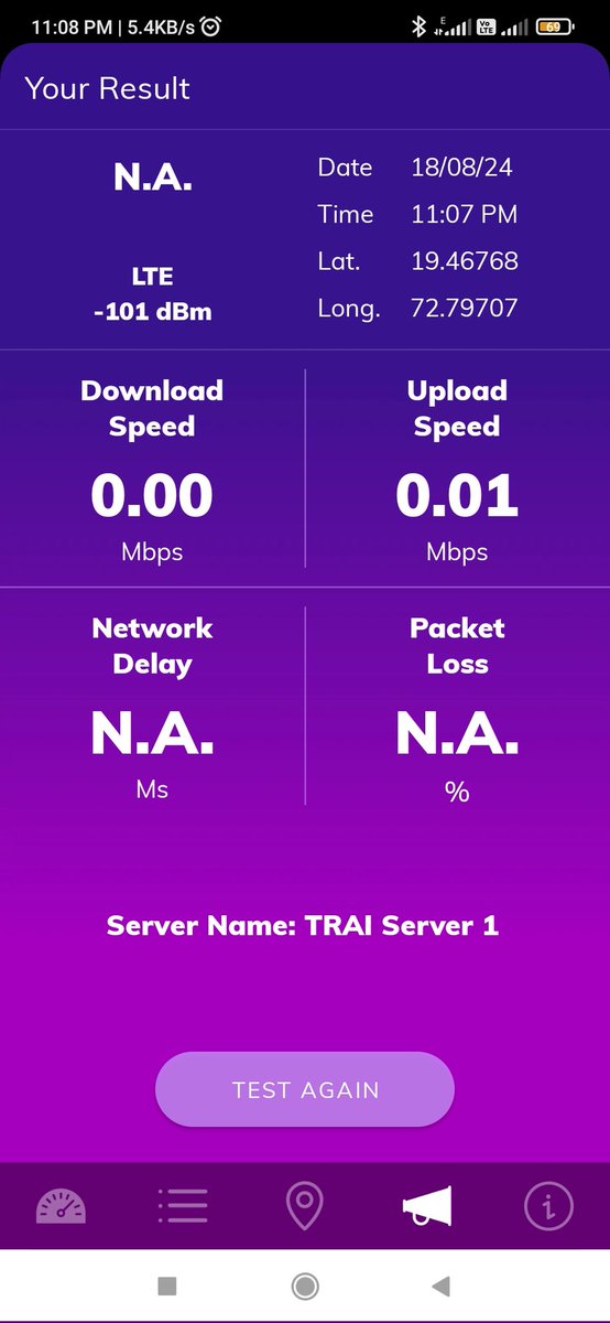 varun_singh90's tweet photo. @BSNL_MH 
वाह क्या बात है🤣🤣 गज़ब का स्पीड है https://t.co/DcnWutWCNW