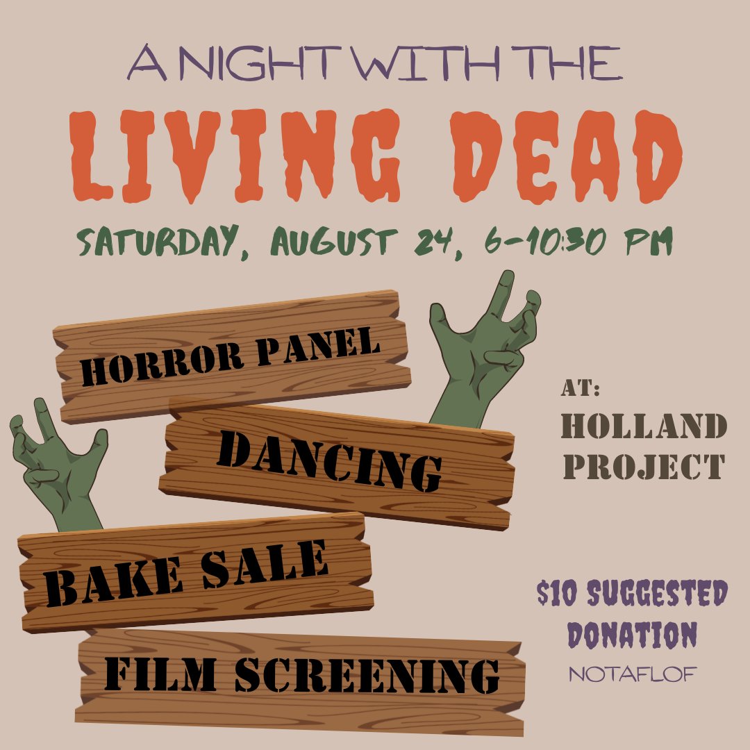Highly recommend checking out and supporting the cast &amp; crew behind a local production of Night of the Living Dead! They have a fundraiser next Saturday at Holland Project 🖤 More here: hollandreno.org/events/night-w… 🧟🧟🧟