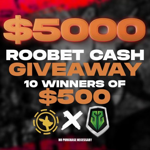 💰 $5,000 ROOBET CASH GIVEAWAY 💰

To enter:
- Subscribe to the YouTube Channel - youtube.com/@thestevestrea…

- Follow <a href="/Roobet/">Roobet</a> &amp; <a href="/Roobethowie/">Howie</a>

- Retweet and Tag a friend

- Reply screenshot proof of subscribing to the YouTube with your Roobet user!

 Drawing Sunday September 15th!