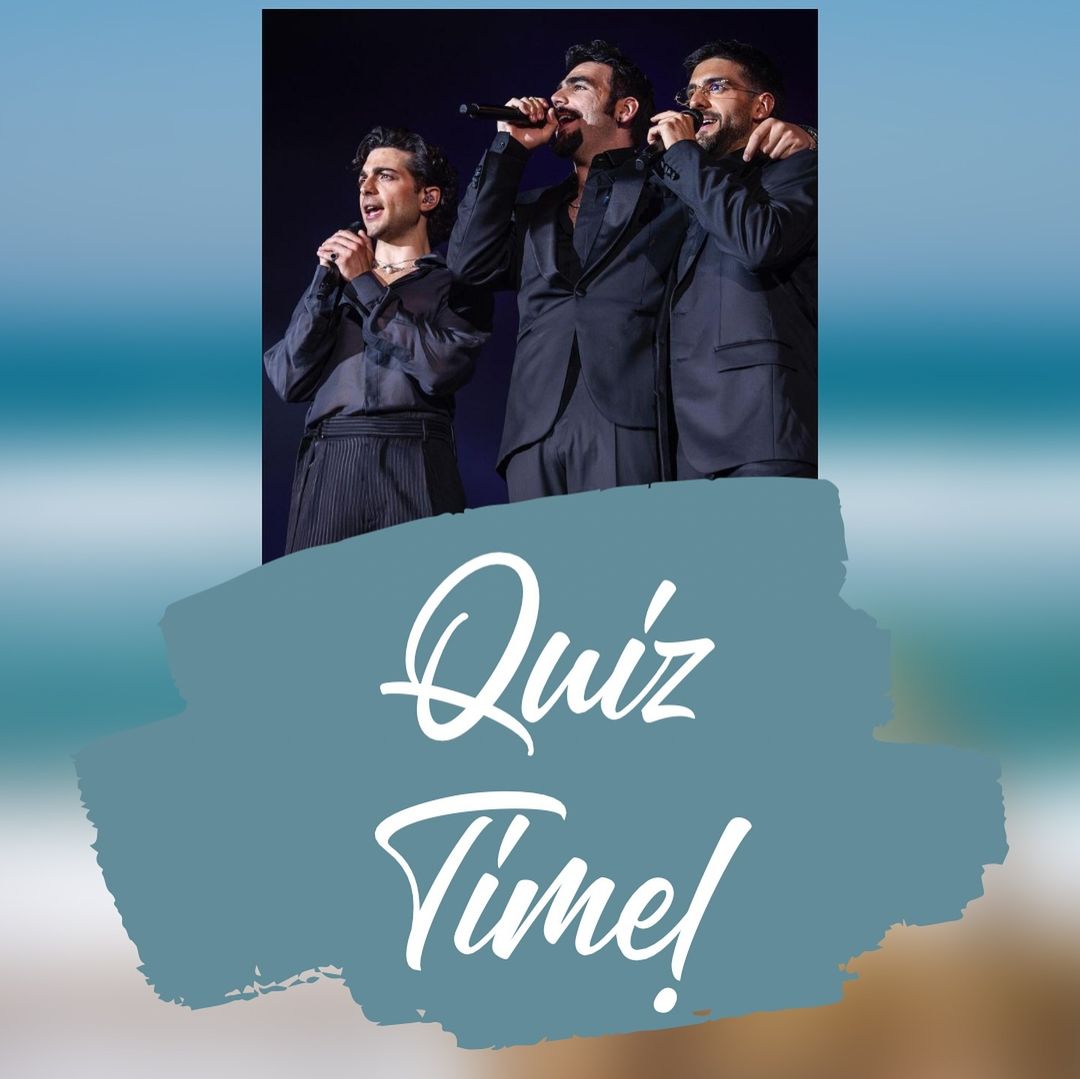 AdoptadaBarone's tweet photo. ilvolo_fanpage_italia: Hello Summer! ☀️😎
It’s quiz time
Il Volovers edition
Session #2
#ilvolo #gianlucaginoble #pierobarone #ignazioboschetto #quiz #quiztime #ilvolover #ilvolovers #ilvoloversinternational #ilvoloversunited #summer #spiaggia https://t.co/azrXNlpbyK