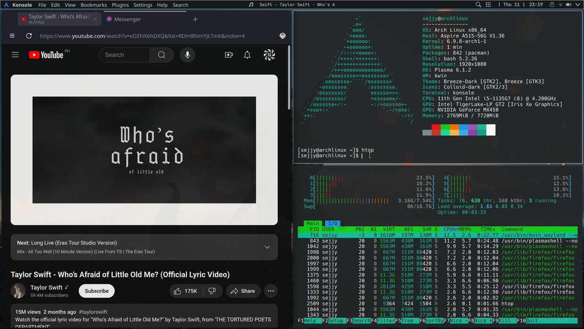 jessemvm's tweet photo. My Linux ricing progression over the past 6 months.
GNOME - KDE - Hyprland. https://t.co/KfeTuMQjxh