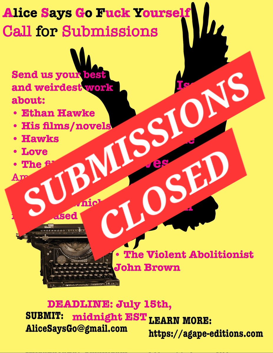 Alice Says Go F&#% Yourself (SUBMISSIONS OPEN) tweet media