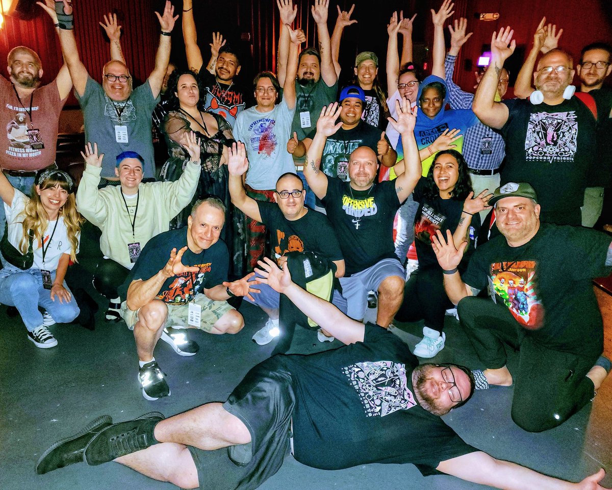 They survived terror beyond their wildest dreams! Give a hand to 28 daring souls who stayed Up All Night with Freddy in our 14 hour marathon of all 7 ELM STREET films + the Bollywood horror masterpiece MAHAKAAL, as we close out our 10th annual Popcorn Frights!

Unpleasant dreams!