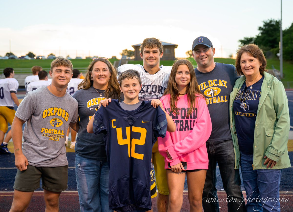 Luke_Johnson31's tweet photo. Here in Oxford we have great players but even better people. I am beyond honored and grateful to be chosen to wear the number 42 this season. In Oxford 42 is more than a number it represents being a great teammate and leader on the field and in the community. 

42 may just be a number but it symbolizes everything Tate did and stood for. I have been striving to live my life through the Tate traits. My Tate trait is to be accountable and I strive to be accountable in every aspect of my life.  @42StrongTate