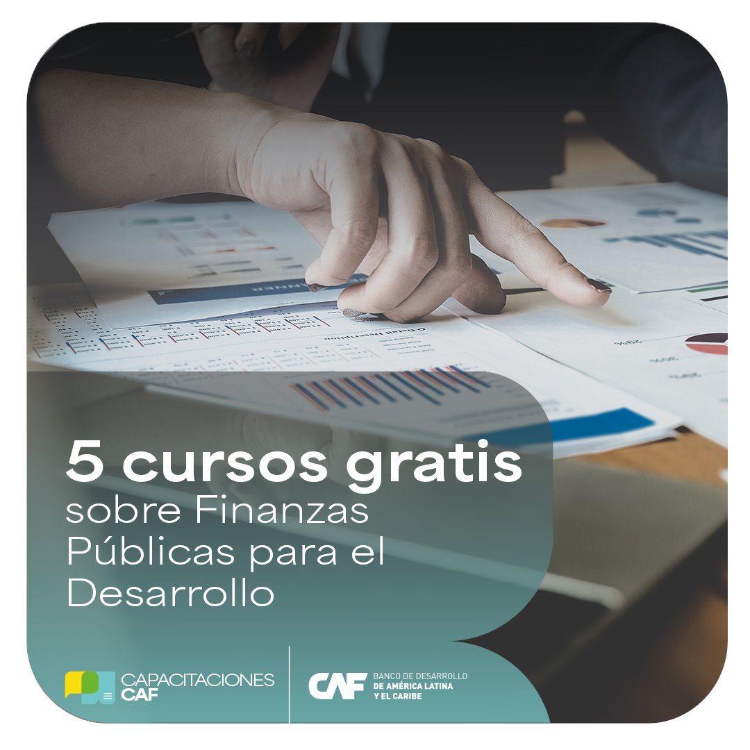 📚 ¡No te pierdas esta oportunidad! CAF ofrece 5 cursos gratuitos sobre finanzas públicas para el desarrollo.

Mejora tus conocimientos y fortalece tus habilidades para impulsar el progreso de nuestra región.

Accede a todos nuestros cursos acá: capacitaciones.caf.com
