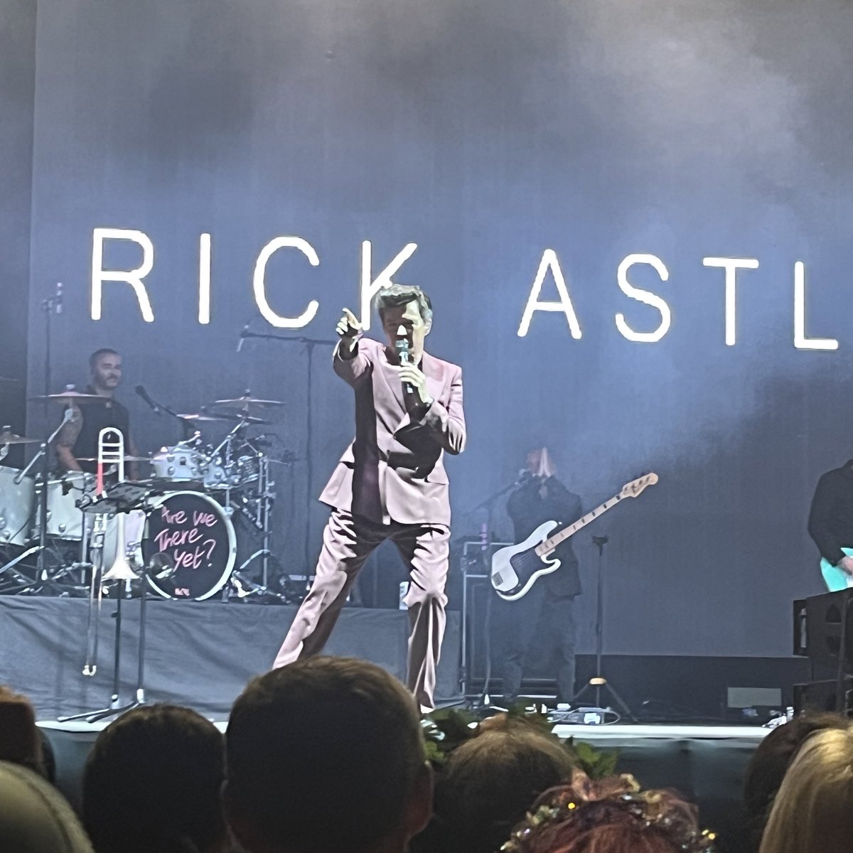 revpeterlaws's tweet photo. Almost front row for RICK ASTL. Think I was the only bloke who knew the words to ‘Hold Me In Your Arms.’ 😂 #bestival #campbestival #rickastley https://t.co/ybmwR8hGFU