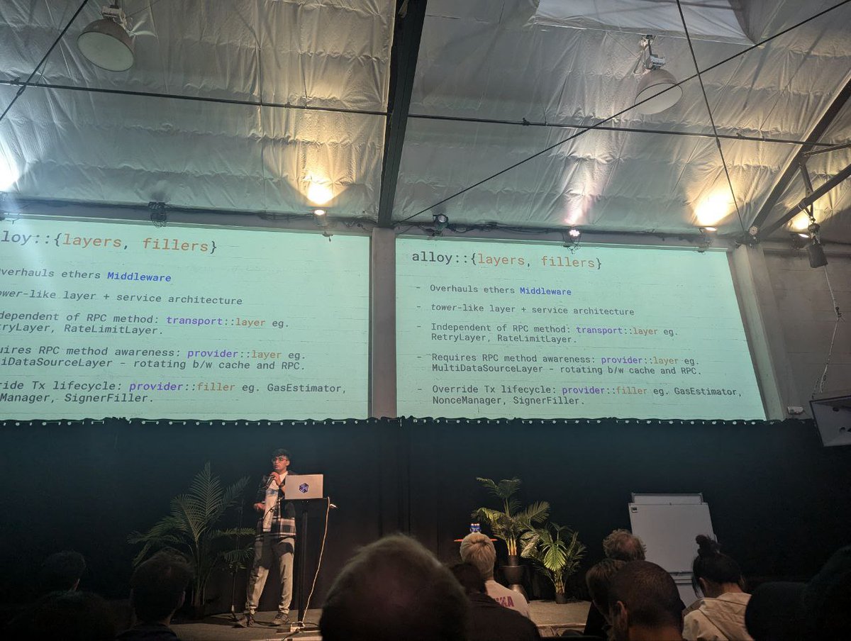 0xTaker's tweet image. Frontiers 2024 by @paradigm has to be one of my highlights - really good curation of zero-ego developers participating and speaking to drive the next gen of open source engineers, tools and initiatives.

A couple of my key takeaways:
- Resounding sentiment: &apos;flashy is fake; small…