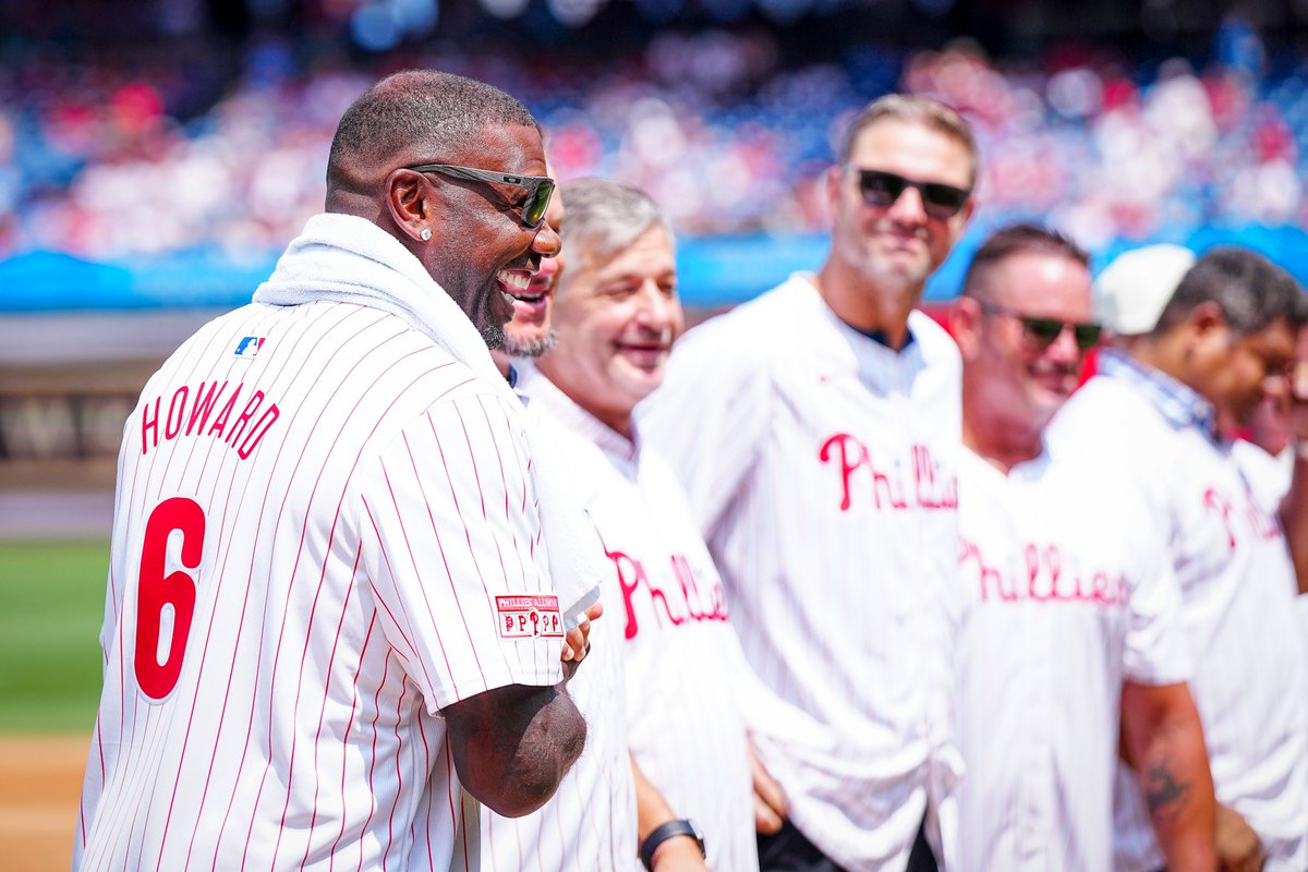 Phillies's tweet photo. '08 champs checking in https://t.co/82ZaaSeS8z