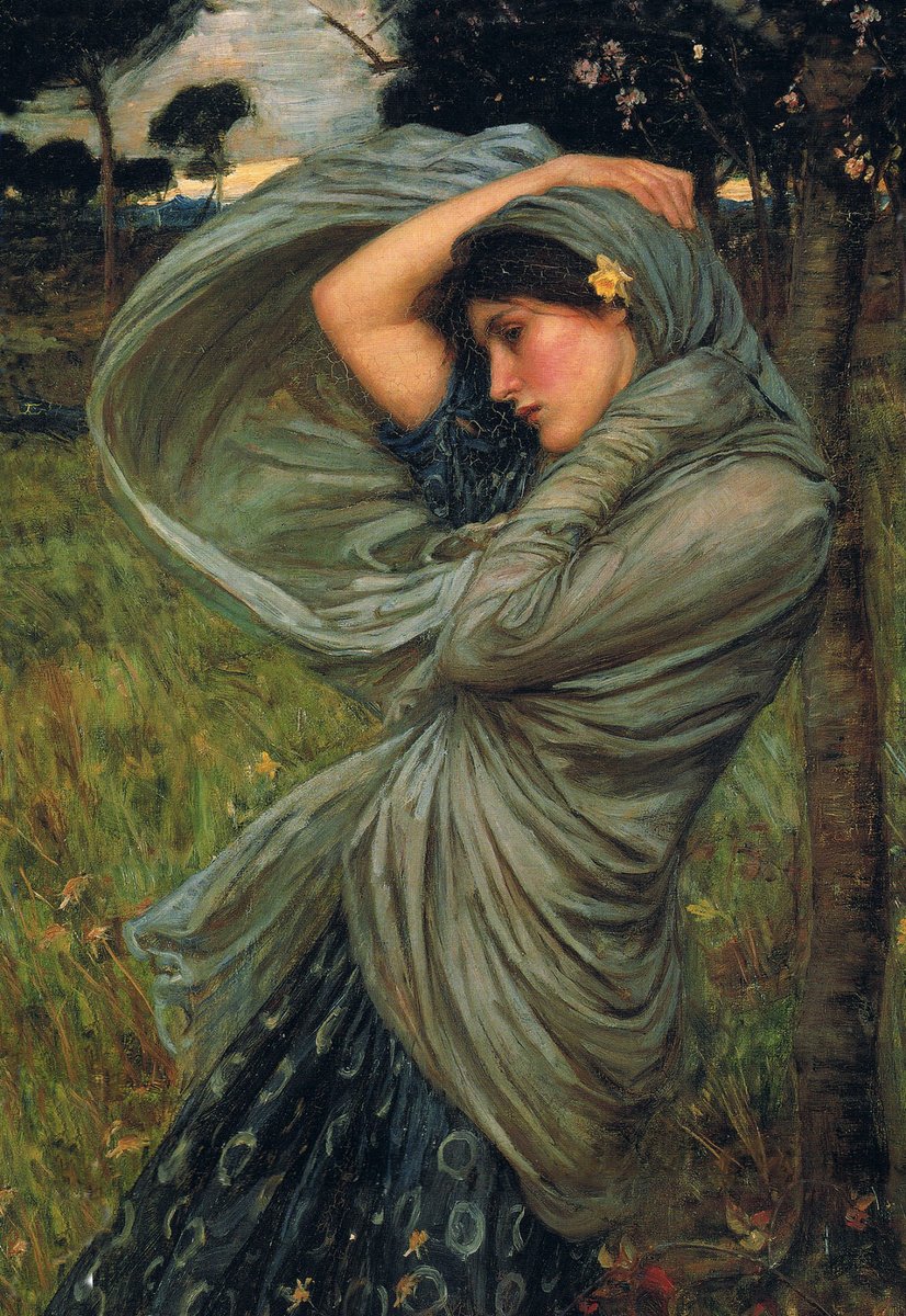 John William Waterhouse (Italian-born English, 1849-1917): Boreas, 1903.