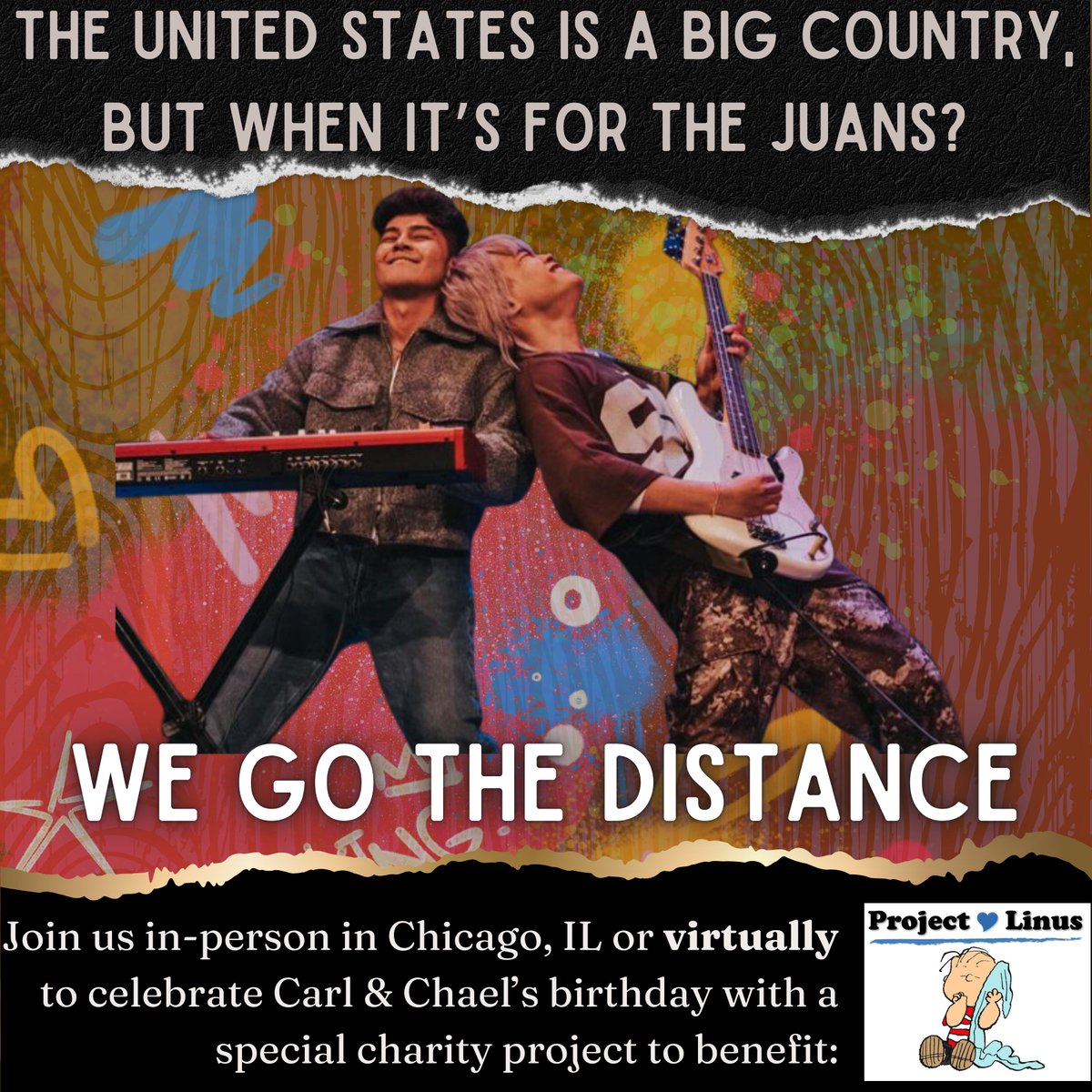 juanistasUSA's tweet image. Hey Juanistas!

Ready to go the distance? Join us in person or ✨virtually✨ as we celebrate Carl &amp;amp; Chael&apos;s birthdays &amp;amp; make blankets for Project Linus.

📅 Sept 7th, 2024 
⏰ 4pm CST (5am PHT) 
📍 Chicago, IL  &amp;amp; Virtual 
📝 RSVP: forms.gle/jYaRUerhK339FJ…

#TheJuans #ProjectLinus