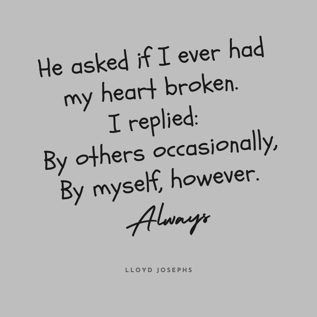lloydjosephs1's tweet image. Have you ever been heartbroken? 💔 

•

#aspiringwriter #storytelling #saauthors #writing #tellyourstory #shortstorywriter #lgbtq #lloydjosephs #gayliterature #author #bookstagram #bookquotes #heartbrokenquotes
