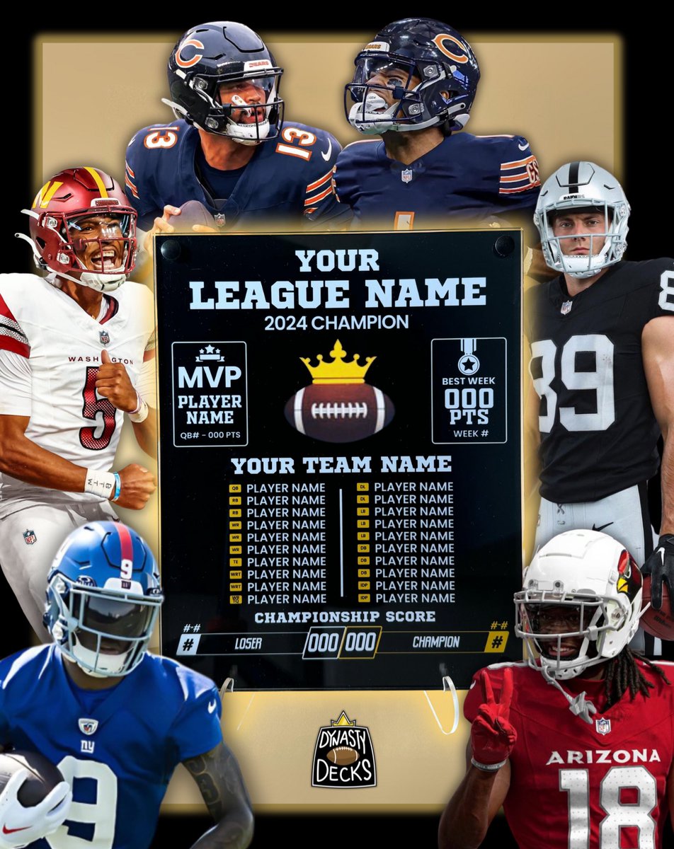 DynastyDecks's tweet photo. The 2024 season is finally here!

We can’t wait to see your epic season! 🫡🏈 https://t.co/IA2Z5PyZgm