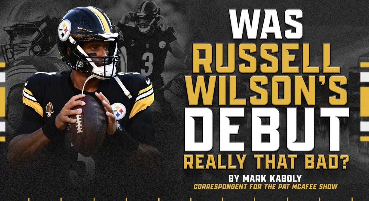 MarkKaboly's tweet photo. Russell Wilson’s debut wasn’t pretty but was it really that bad? Not really

By Mark Kaboly
Steelers Correspondent for Pat McAfee Show

PITTSBURGH — Do you remember when Kenny Pickett shredded the preseason (including the Buffalo Bills) en route to what very well could’ve been the best month-long performance ever by a quarterback in games-that-don’t-matter?

You should because it happened a year ago as Pickett was crowned as the next superstar quarterback in the NFL after a jaw-dropping preseason.

Well, we all know what happened when things got real in Week 1. Pickett went from a can’t miss star to out the door in months that should’ve jaded us about the preseason forever.

How soon do we forget.

Here we go again putting way too much emphasis on a meaningless game and, in this instance, way too much blame on the quarterback in a game where he played 21 snaps.

In this case, it’s very much unwarranted, or at least premature to broadly label Russell Wilson as a bust in Pittsburgh based on what happened Saturday night.

Wilson played five series in his Steelers debut — a 9-3 loss to the Bills at Acrisure Stadium. The veteran didn’t lead the offense to any points, didn’t have a drive last more than 3:27, didn’t have a drive go for more than seven plays, didn’t gain more than 22 yards in any series, led the team to only two first downs and finished with 47 yards passing.

Strictly looking at that, it’s understandable that there might be some concern from the masses on the outside that still have open flesh wounds caused by the failed Pickett and Mitch Trubisky era.

Well, let’s hold off on that right now.

It’s the preseason. It was Wilson’s first action of the year. It’s the preseason. Wilson basically had a week of real practice all camp because of a calf injury. It’s the preseason. The Bills have a heck of a front seven. And, was it mentioned that it’s the preseason?

The biggest issue with the offense wasn’t Wilson. Period. Turn the page. Believe what you want, but it wasn’t.

The most glaring problem was the position that he was put in time and time again. Every quarterback in the league would struggle when the offense doesn’t stay on schedule like the Steelers were incapable of doing against the Bills, except for maybe Patrick Mahomes and I’m not even too sure about that.

The Steelers did something that an offense just cannot do in each of the first four Wilson drives that caused the aforementioned schedule to be disrupted over and over again. It made it quite difficult for the offense and Wilson to succeed, and especially in his first action of the preseason.

Wilson even low-key mentioned to reporters after the game that mistakes were a problem.

“I think the best thing we can do is just stay on schedule,” Wilson said. “I think that's the biggest thing. That's football, no matter if you have all vets or all rookies. I think the reality is you've got to stay on schedule in this game, and that's the biggest thing.”

You can call it an excuse, but I call it a sobering reality.

Consider this:

• First drive: The Steelers faced a manageable 3rd-and-5, but a pre-snap false start penalty on receiver Calvin Austin III made the manageable third down much tougher to convert. A veteran quarterback should be able to overcome that but not when Greg Rousseau runs right past right tackle Broderick Jones and puts immediate pressure on Wilson that resulted in an unavoidable sack.

• Second drive: Pressure up the middle by Rousseau and Ed Oliver on first down put the Steelers behind the chains quickly. After a short run by Jaylen Warren, the Bills played the sticks on third downs (like good defenses do) and forced an underneath throw to Pat Freiermuth. It was the right decision by Wilson to get it to Freiermuth but 3rd-and-12 isn’t easy to convert when you are relying on a tight end to pick the yards up with his legs.

• Third drive: This drive was a little better as two strong runs by Najee Harris moved the chains. An interesting play-call to Cordarrelle Patterson went for no yards and a screen to Warren was blown up by guard James Daniels not being able to hold his block bringing up 3rd-and-7. Once again, it’s something that can be picked up but not when Rousseau shoves Jones out of the way and is immediately in Wilson’s face for yet another sack. 

• Fourth drive: After a nice pickup by Quez Watkins on first down, a holding call on 2nd-and-4 made it 2nd-and-14. A drop by Van Jefferson made it third-and-long and once again the Bills played the sticks forcing a checkdown and a punt.

• Fifth drive: It was Wilson’s best drive of the game and it should’ve resulted in three points. He converted a 3rd-and-2 to Jefferson and was a hair away from a deep ball connecting with George Pickens inside the 10-yard line (the throw wasn’t perfect but it did give him a chance to catch it). A loss by Patterson on second down set up a third-and-long (again). On the outskirts of field goal range and facing a 3rd-and-11 in a 3-0 game, Wilson picked up four yards to set up Chris Boswell for a 52-yard field goal rather than a 56-yarder. Boswell hit the upright.

I don’t see a ton of information in five drives that says Wilson is a colossal disaster, do you?

Sure, Wilson could’ve played better and he would be the first to admit that. But when the Steelers decided to sign Wilson, it was also with the belief that he wasn’t going to have to win games for them. He was going to be more of a game manager who takes care of the ball, converts manageable third downs and allows the running game and a $160 million defense to do the rest.

That was always the allure of Wilson when the Steelers courted him and will remain that way until he shows that he can’t do it.

The first preseason game didn’t expose that Russ is cooked. It's just not the case based off what we saw on Saturday.

What it did reveal was that the Steelers need to stop taking silly penalties and clean up an offensive line that was supposed to be the team's strength because they aren’t good enough on that side of the ball to consistently overcome that.

If that happens, then you are going to see a different Wilson … or better yet, a different offense than was on display against the Bills.

“You have to understand the process, to understand what we're doing (well) … and then continue to do those things, and then the things we're not doing so well, let's fix them,” Wilson said. “Then you give yourselves the best chance, but you can't run from fixing the little details. We're closer than we know, I think, to be honest with you.”