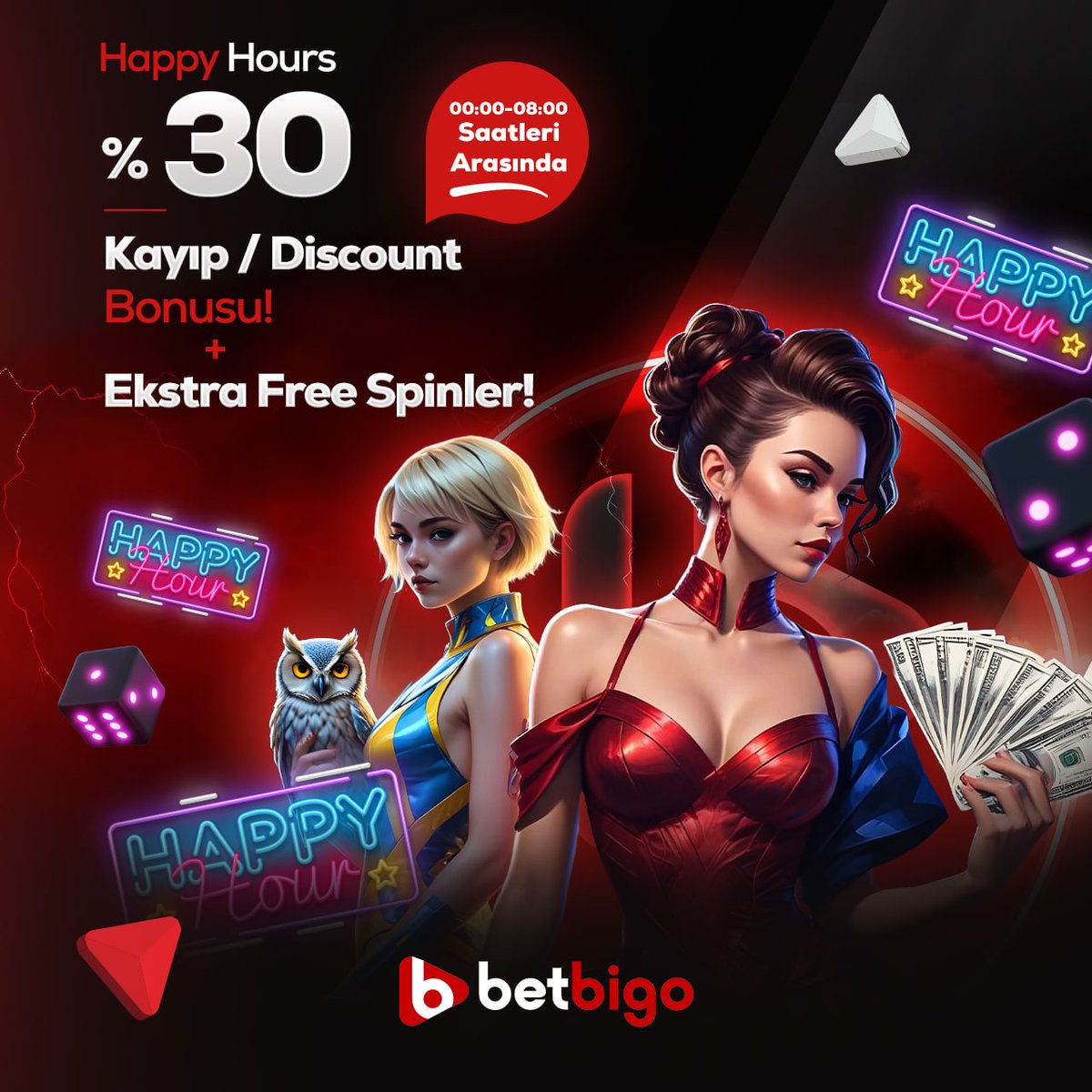 🎆🌙 Gece yatırımlarınızı değerlendirin ve kayıplarınızı unutun! 💸🌟 

Gece yatırımlarına özel %30 KAYIP BONUSU ve EKSRA FREESPINLER Betbigo'da sizleri bekliyor. Gece boyunca oynamaya devam edin ve kayıplarınızı geri almanın keyfini çıkarın! 🎰

👉Giriş: cutt.ly/bigogiris