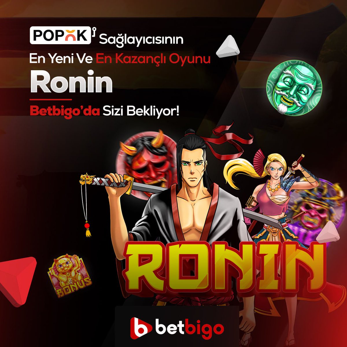 ⚔️ Ronin: Samuray Ruhuyla Büyük Kazançlara Ulaşın! ⚔️

PopOK’un epik yeni oyunu Ronin ile antik Japonya’nın savaşçı dünyasına adım atın! Efsanevi samuraylarla birlikte zafer için savaşın ve büyük ödüllerin tadını çıkarın. Cesaretinizle öne çıkın, şansınızı Betbigo'da deneyin!