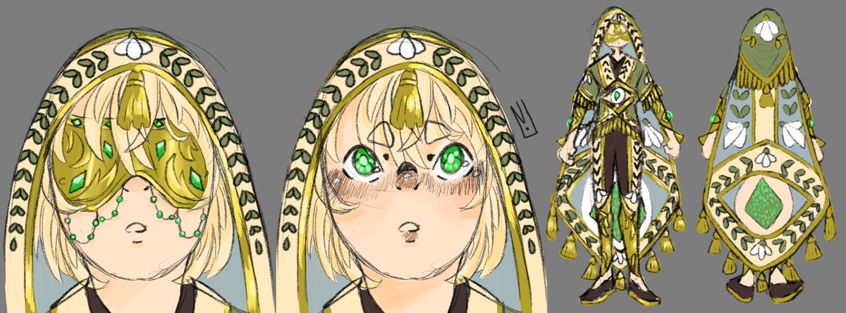 __Zi13__'s tweet photo. My new DnD character who's a 15 year old unwillingly worshipped by a cult for his future seeing https://t.co/8p1vLQm74n