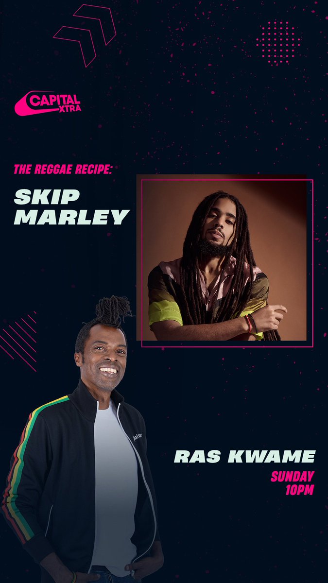 Ras Kwame (@raskwame) on Twitter photo <a href="/SkipMarley/">Skip Marley</a> π₯π₯
Big reasonings <a href="/thereggaerecipe/">#ReggaeRecipe</a> <a href="/CapitalXTRA/">Capital XTRA</a> tonight from 10pm!!
Tune in for the good vibes #Reggae #Dancehall #Afrobeats #Classics #UKπ₯ <a href="/SkipMarley/">Skip Marley</a> π₯π₯
Big reasonings <a href="/thereggaerecipe/">#ReggaeRecipe</a> <a href="/CapitalXTRA/">Capital XTRA</a> tonight from 10pm!!
Tune in for the good vibes #Reggae #Dancehall #Afrobeats #Classics #UKπ₯
