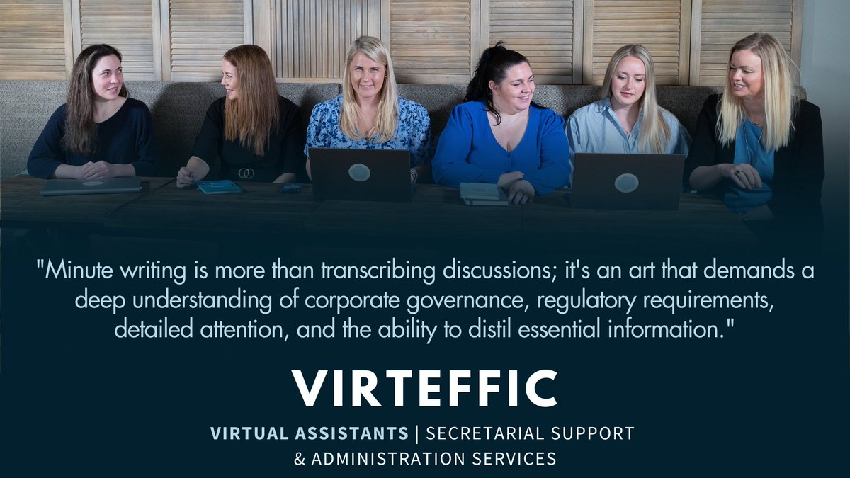 Virteffic - Secretarial Support & Governance (@virteffic) on Twitter photo Contact info@virteffic.com for a free consultation and fee proposal for our professional services.
Visit Virteffic.com to find out more.
#minutes #secretarialsupport #corporategovernance Contact info@virteffic.com for a free consultation and fee proposal for our professional services.
Visit Virteffic.com to find out more.
#minutes #secretarialsupport #corporategovernance