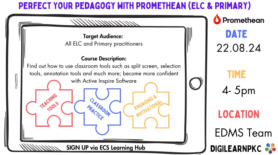 DigiLearnPKC (@digilearnpkc) on Twitter photo The coming week:
We have webinars for both <a href="/just2easy_com/">Just2easy 🚀</a> (20th August) and <a href="/PrometheanUKI/">PrometheanUKI</a> (22nd August)
Reminder our form for Promethean Certified Trainer course closes too
Sign up for our <a href="/sumdog/">Sumdog</a> webinar (27th August) is still open on <a href="/EcsLearning/">ECS Learning Hub</a> The coming week:
We have webinars for both <a href="/just2easy_com/">Just2easy 🚀</a> (20th August) and <a href="/PrometheanUKI/">PrometheanUKI</a> (22nd August)
Reminder our form for Promethean Certified Trainer course closes too
Sign up for our <a href="/sumdog/">Sumdog</a> webinar (27th August) is still open on <a href="/EcsLearning/">ECS Learning Hub</a>