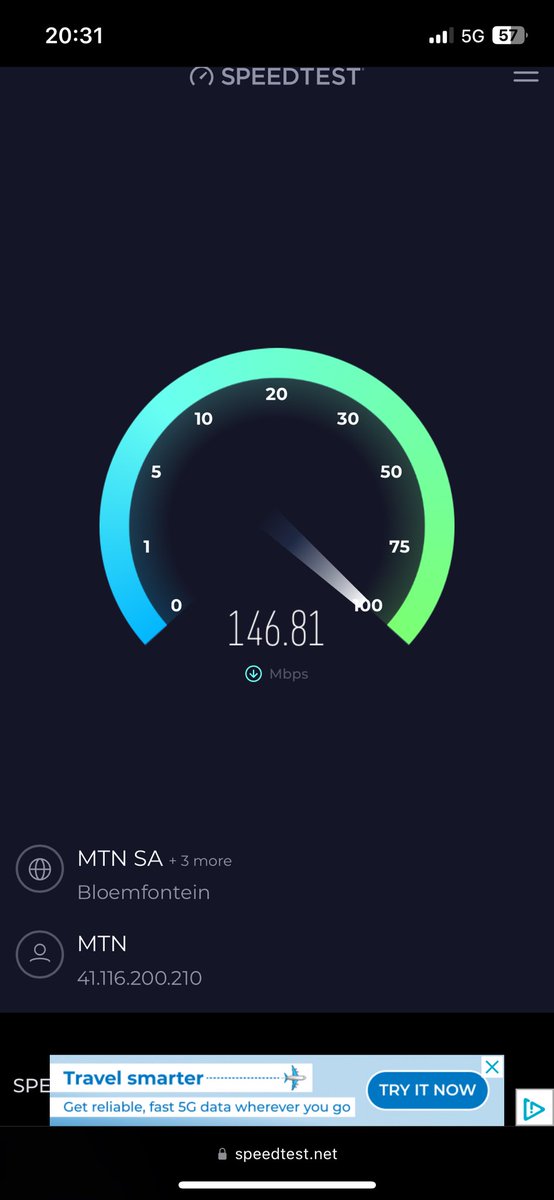 gregoparks's tweet photo. @Afrihost I’m not a happy oke. 

Pic 1 is my Mobile wireless Pure LTE 4g from you at 1.85mbps. 
EVERY night it’s terrible like this! 

As a comparison : 
Pic 2 is my mobile phones MTN 5g data at 146mbps! 

Solution needed asap, please. https://t.co/coxNUCmkhL