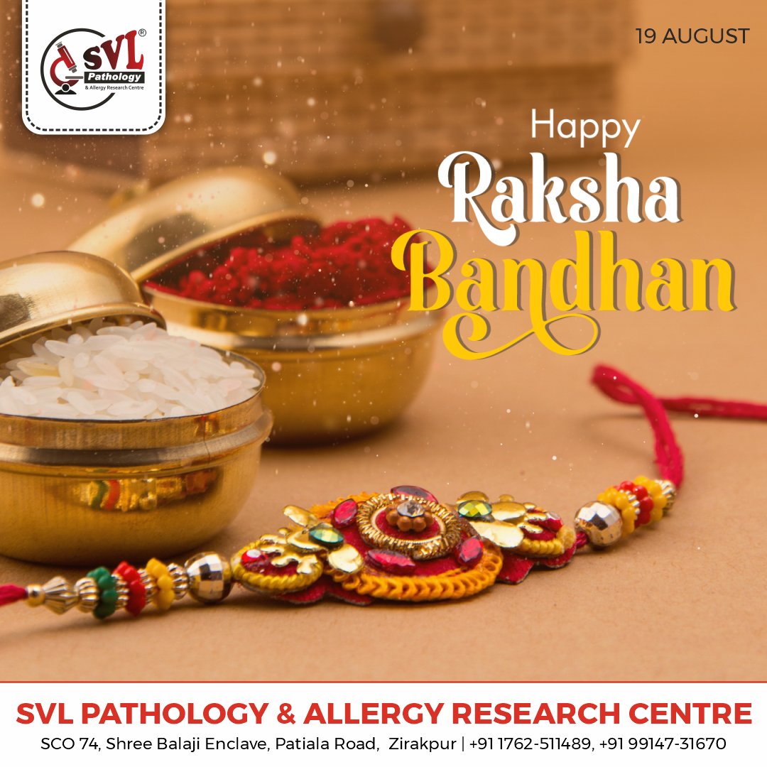 svlpathlab's tweet image. A thread of love, a bond of protection—celebrating the special connection between brothers and sisters. Happy Raksha Bandhan!

#SVL #rakshabandhan #pathlabs