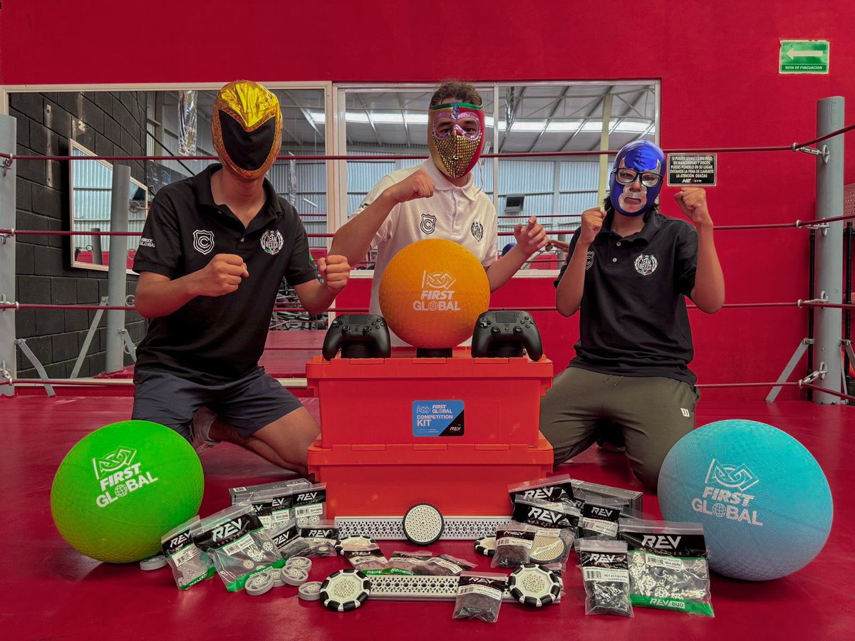 Team Mexico is really excited that our Kit is finally with us!

Representing our passion and mexican culture we wanted to illustrate a pretty emblematic sport which is “La lucha libre” 🇲🇽 

<a href="/F1RSTglobal/">FIRST Global</a> 

#firstglobal #firstglobalchallenge
#fgc #fgc2024athens