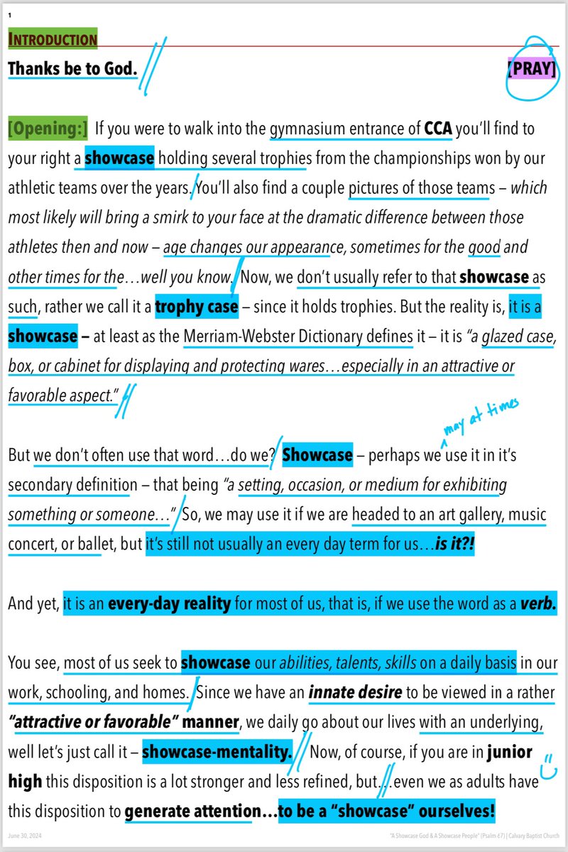 danloggans's tweet photo. @joethorn I’ve created a sermon worksheet I use regularly &amp; have walked several others through it…I use my iPad mini throughout the prep and to preach from: prep in Notability, final manuscript in Pages (28 font Tabloid Oversize), mark it up &amp; preach it using PDF Expert (classic invert) https://t.co/fbA4Qw3d91