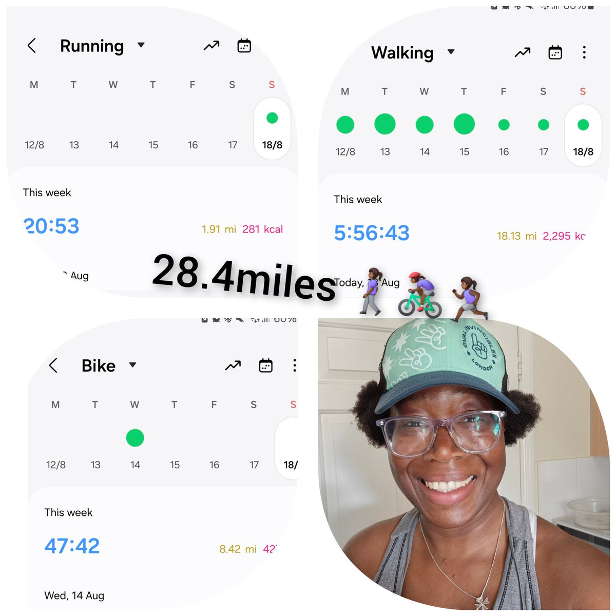 IbiPW's tweet photo. After 2 weeks of festivals, I'm finally back in a data plentiful area for #nhs1000miles check-in. 28.4miles, on foot, bike and running. #activenurse #walkcyclerun #backinsociety https://t.co/R54NlcouVx