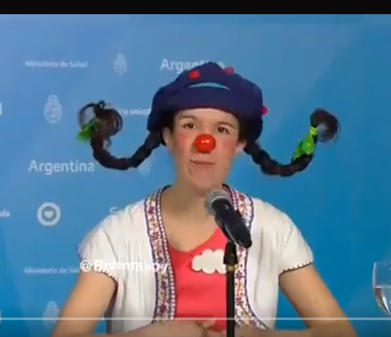 Pianaland's tweet photo. "Albert, respecto de los payasos para los ANUNCIOS DEL COVID..."
"Traeme esa que viene con manijas..." https://t.co/W5UKQTiXUh