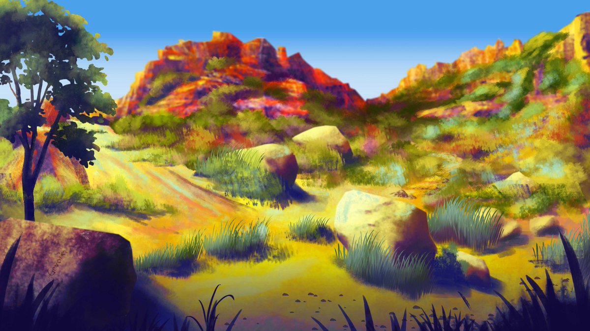 ThisIsGevork's tweet photo. Digital Painting Without AI https://t.co/z5Teqx7kNQ
