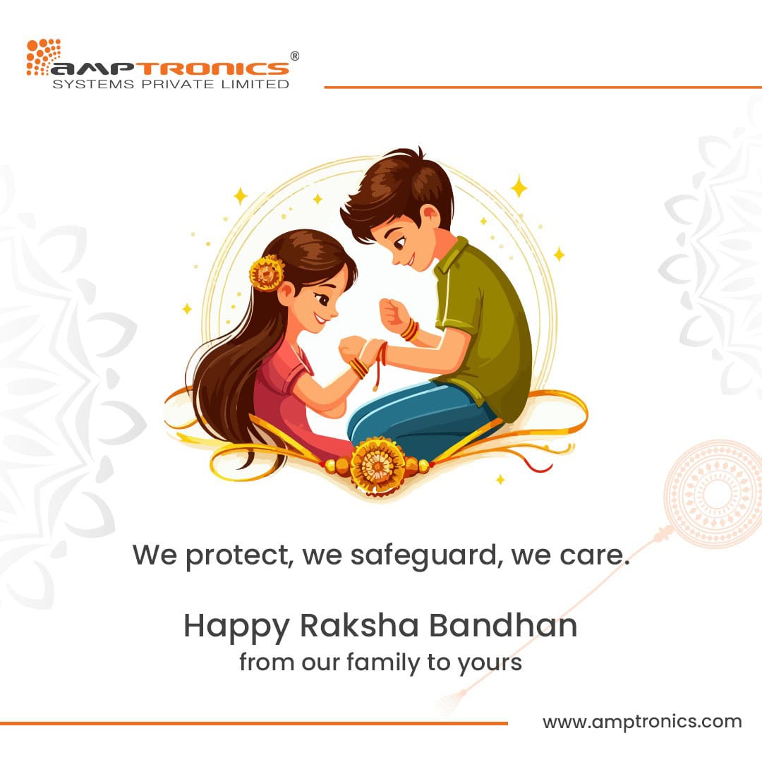Amptronics's tweet photo. We protect, we safeguard, we care. This Raksha Bandhan, let’s celebrate the bonds that keep us strong and connected. wishing you love, joy, and endless protection. 🛡️✨ 

#HappyRakshaBandhan #FamilyFirst #CelebrateTogetherness #SiblingLove #Rakhi2024 #RakshaBandhanVibes https://t.co/Sr3SHMMyjd