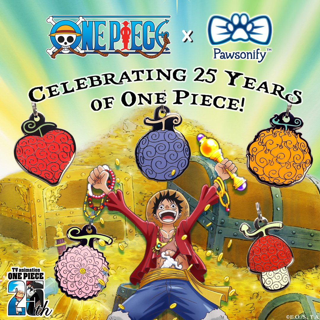 Pawsonify's tweet photo. Calling all Straw Hats! 🚢 Celebrate One Piece’s 25th Anniversary with our limited-edition pet tags. Be the first to snag these at #AnimeNYC—perfect for your furry Nakama! 🐾 #OnePiece25th #AnimeNYC2024

#Pawsonify #OnePiece #EiichiroOda #MonkeyDLuffy #PetGear #PetFashion https://t.co/TEUekk2WET