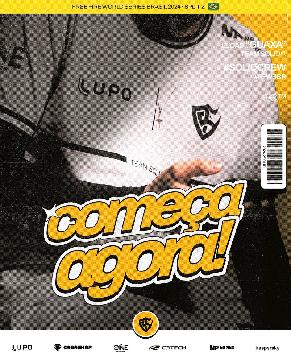 TeamSolid_of's tweet photo. Já dizia @nrcarlosandrade: AGORA SIM, COMEÇOU!  🦏🦏🦏

Vem com a #SOLIDCREW pra mais uma rodada INTENSA de #FFWSBR! 💛🤍 https://t.co/96G2ZtpYsM