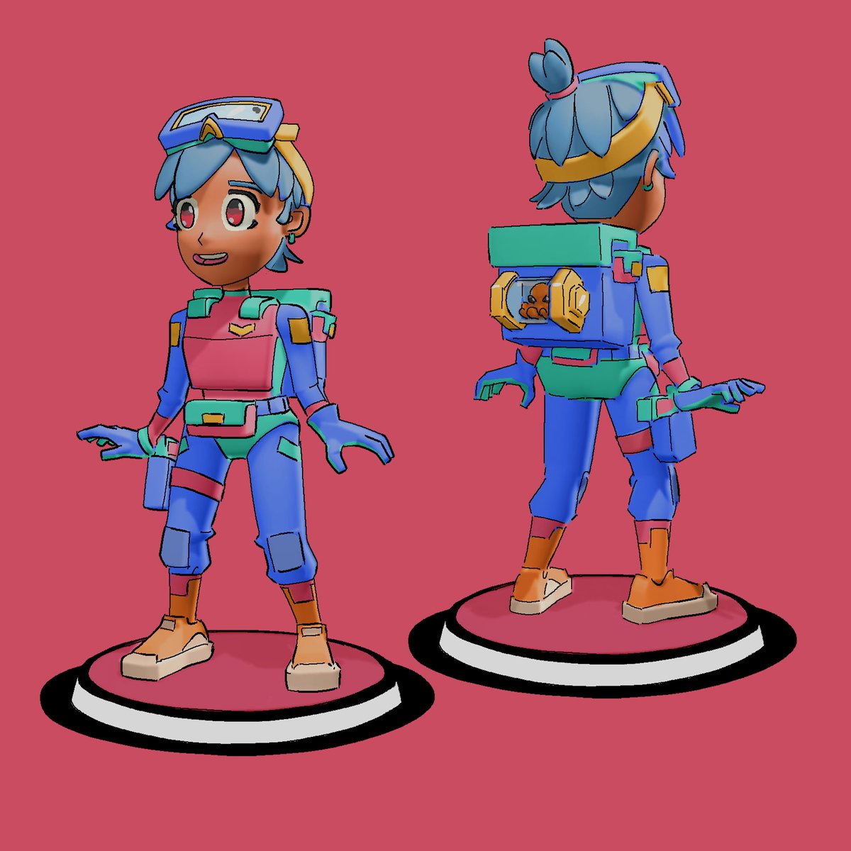 4orkast's tweet photo. Anime Girl &amp; Alien Pet #characterdesign 
#conceptart #conceptartist #scifiart #comicart #gameart #stylizedart #anime #animegirl #art #4orkast https://t.co/o5Q9xSZL8K