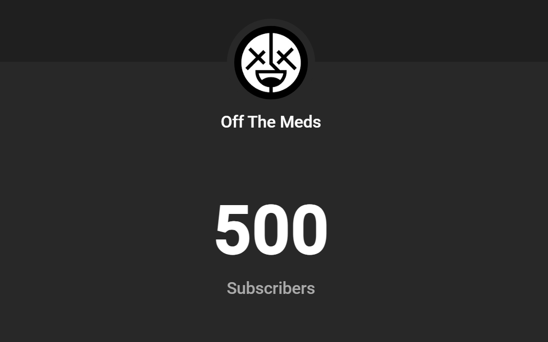 OffTheMedsShow's tweet photo. 0.05% of the way there 📈 https://t.co/hIsYwoSZ4Y