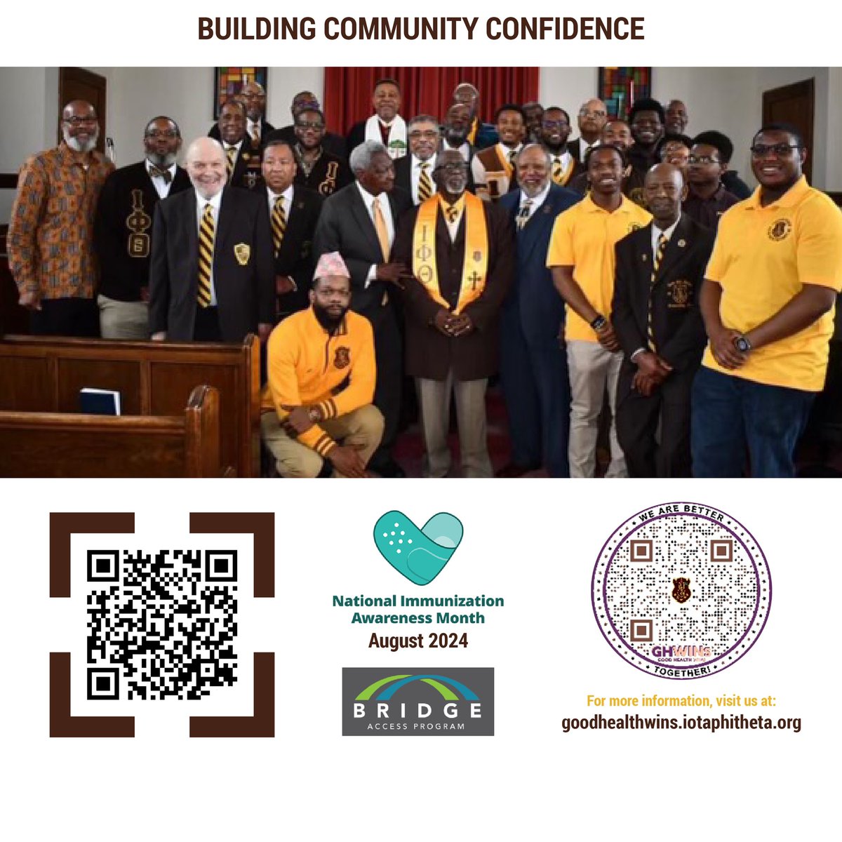 As we continue our fight against COVID-19, it's crucial to remember that vaccines are a powerful tool in saving lives. 

Learn more about our commitment and how you can get involved at: goodhealthwins.iotaphitheta.org

#SuperSunday #GoodHealthWINS #IotaPhiTheta #IPT1963
