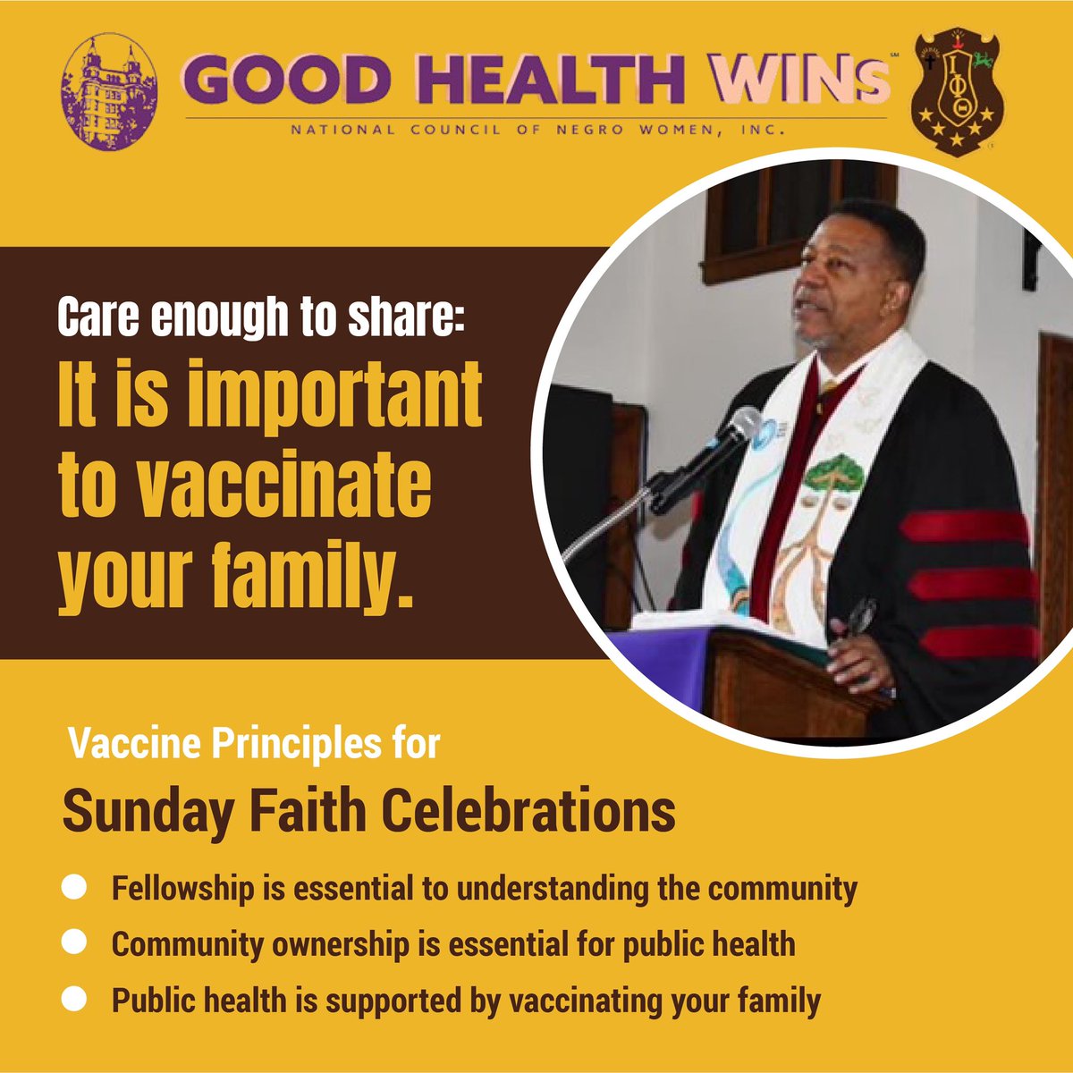 IPT1963's tweet photo. As we continue our fight against COVID-19, it's crucial to remember that vaccines are a powerful tool in saving lives.
Learn more about our commitment and how you can get involved at: https://t.co/m2PSatvjm7
#SuperSunday #GoodHealthWINS #IotaPhiTheta #IPT1963 https://t.co/ojeNTBcdcm