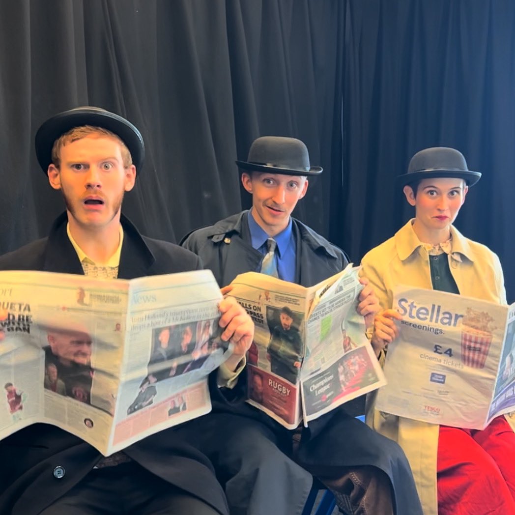 Six days into our run and three sold out shows!! 👀

We have today off but we’ll be back kicking, screaming and trip falling into the theatre tomorrow! 💼

#physicaltheatre 
#physicalcomedy 
@thespaceuk 
19th-24th 
21:15